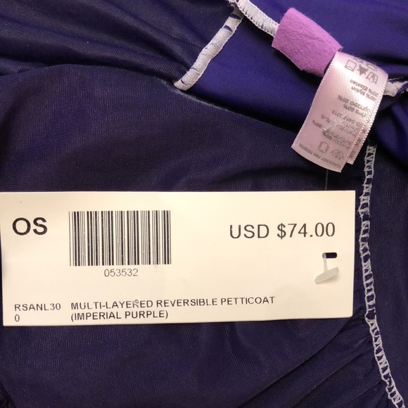 American Apparel Petticoat Purple NWT - Picture 4 of 5